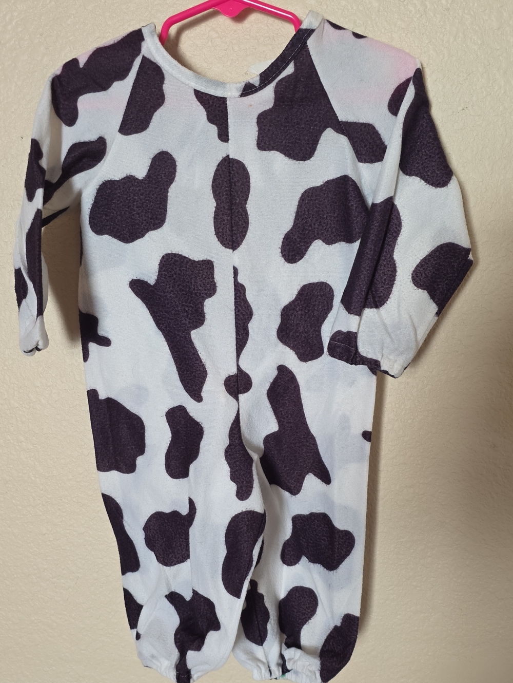 Spirit Black and White Cow-Print Footie